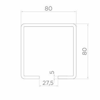 Liugvärava rullik W-09; polüamiid; reguleeritav ja kiigel; siinile 80*80/5mm; 800kg/avale 6-10m. - Image 3