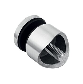Punktkinnitus klaasile d=30mm; kinnitus 42,4mm profiilile; keere M8, AISI 304, Satiin - Image 2