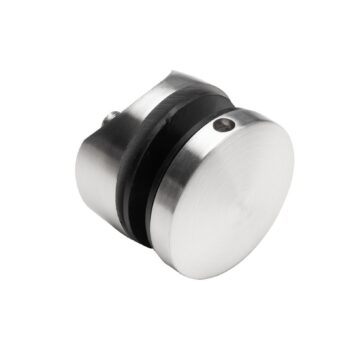 Punktkinnitus klaasile d=50mm; ümarale profiilile 42,2; keere M8, AISI 304, Satiin