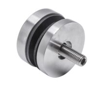 Punktkinnitus klaasile d=50mm; pikkus 15mm; keere M10, AISI 304, Satiin