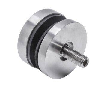 Punktkinnitus klaasile d=50mm; pikkus 15mm; keere M10, AISI 304, Satiin