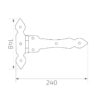 Dekoratiivne latthing; L217/H148mm; paksus 3mm; mõlema käeline; pinnakatetta - Image 2