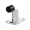 Värava/ukse stopper H96mm, ankruplaadiga, tsink