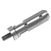 Trossihoidja ümarale 42,4mm või kanttorule, max. 6mm tross, AISI 304, Satiin
