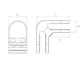 Klaasikinnitus klaasile 6-12,76mm; klaasi omavaheliseks ühenduseks, ümar - Image 12