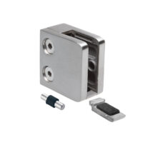 Klaasikinnitus 45k2, klaasile 6-10,76mm, kinnitus kandilisele profiilile, AISI 304, POLEER