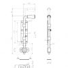 Universaalsed riivid L=220mm, tsink - Image 5