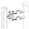 Hing M18 ankruplaadiga, keevitatav puks raami külge, plaat 90*90mm, tsink - Image 2