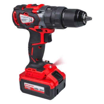 Raider Industrial harjadeta akutrell 20V, 62 Nm, 2×4Ah aku ja kohver – RDI-CDB01 - Image 4