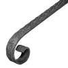 Sepispiirde käsipuu ots tekstuuriga 40*8mm/H100*L300mm, pinnakatetta