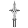 Sepis nooleots, ümarale torule 13mm/H130mm/L53mm, pinnakatetta