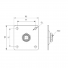 Ankruplaat M20 hingele, 100*100/3mm, tsink - Image 2