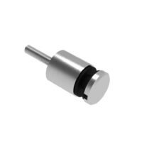 Punktkinnitus klaasile, D=30mm; siledale pinnale; puks L32mm, klaasile 6-12,76mm, keere M8*80mm, AISI 304, Satiin