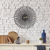 Seinakell "WINDING", 500*500/2mm, metallist, värvus must (RAL9005)