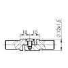 Põlv, reguleeritav kaldenurk, torule 12/1,5mm, liimitav, AISI 304, Satiin - Image 2