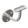 Käsipuu hoidja seinale, plaat diam. 60mm, käsipuule 42,4mm, AISI316, Satiin