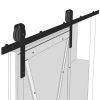 (SE)Liugukse tarvikute komplekt, pealt kinnitusega - suure rattaga, L=2000mm, värvitud (MUST) - Image 6