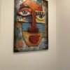3D seinakunst CUBISM, H900 * 600mm, taasakasutatud metall - Image 11