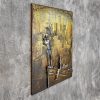 3D seinakunst GOLF PILVELÕHKUJAL , H1000 * 1000mm, taaskasutatud metall - Image 3