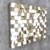 3D seinakunst LOFT MOSAIIK H1200 * 750mm, taaskasutatud metall ja puit - Image 2