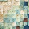 3D seinakunst MOSAIIK 7, H550 * 1030mm, taaskasutatud metall + puit - Image 7