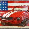3D seinakunst MUSTANG 2, H800 * 1200mm, taasakasutatud metall - Image 2