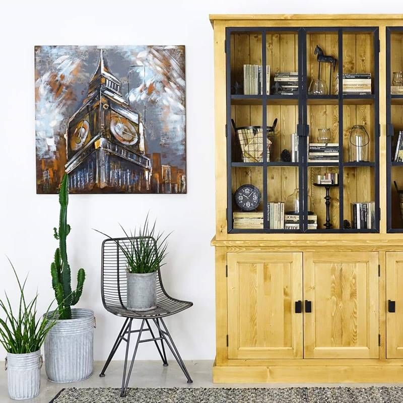 3D seinakunst Big Ben taaskasutatud terasest