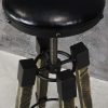 Baaripukk LOFTER BLACK TAP, istumis osa reguleeritav 750-950mm, mänd, nahk, metall värvitud mustaks - Image 4