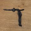 Riidenagi HÜPPA, H130mm, malm, must värv