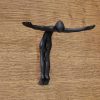 Riidenagi HÜPPA, H130mm, malm, must värv - Image 2