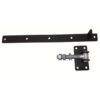 Latthing reguleeritava hingega M24, latt 600*50mm, plaat 150*80mm, Zn+must värv - Image 3