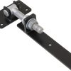 Latthing reguleeritava hingega M24, latt 600*50mm, plaat 150*80mm, Zn+must värv - Image 2
