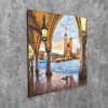 3D seinakunst KRAKOW, H1000 * 1000mm, taasakasutatud metall - Image 2