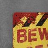 Dekoratiivne metallist silt "BEWARE OF THE DRAGON" 200*300mm - Image 3