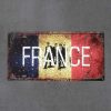 Dekoratiivne metallist silt "FRANCE" 150*300mm