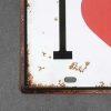 Dekoratiivne metallist silt "I LOVE BED" 150*300mm - Image 4