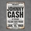 Dekoratiivne metallist silt "JOHNNY CASH RESTRICTION APPLY" 300*200mm