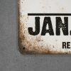 Dekoratiivne metallist silt "JOHNNY CASH RESTRICTION APPLY" 300*200mm - Image 4