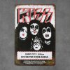 Dekoratiivne metallist silt "KISS ROCHESTER DOMEN ARENA" 300*200mm