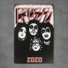 Dekoratiivne metallist silt "KISS ZOZO" 300*200mm