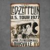 Dekoratiivne metallist silt "LED ZEPPELIN US TOUR" 300*200mm
