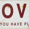 Dekoratiivne metallist silt "LOVE 3" 150*300mm - Image 2