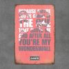 Dekoratiivne metallist silt "OASIS QUOTES" 300*200mm