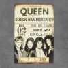 Dekoratiivne metallist silt "QUENN TOUR’75" 300*200mm