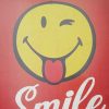 Dekoratiivne metallist silt "SMILE IF YOU LIKE ME" 200*300mm - Image 2
