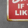 Dekoratiivne metallist silt "SMILE IF YOU LIKE ME" 200*300mm - Image 4