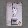 Dekoratiivne metallist silt "STATUE OF LIBERTY" 300*200mm