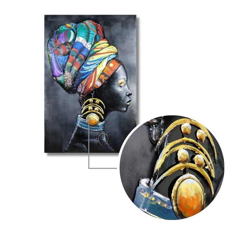 3D seinakunst Aafrika Leedi 2 erksate värvidega