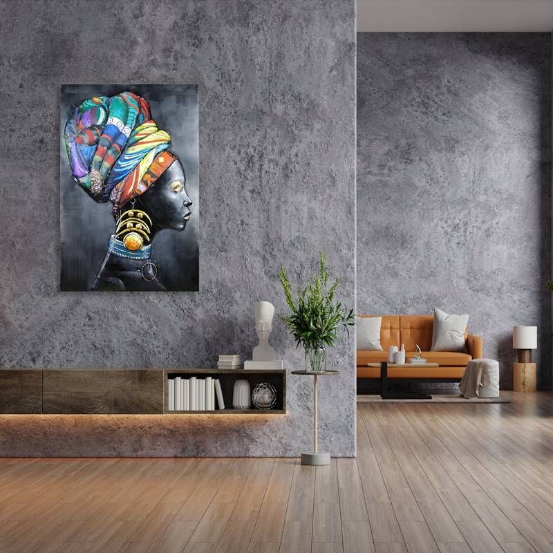 3D seinakunst Aafrika Leedi 2 taaskasutatud metallist