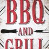 Dekoratiivne metallist silt "BBQ & GRILL" 200*300mm - Image 2